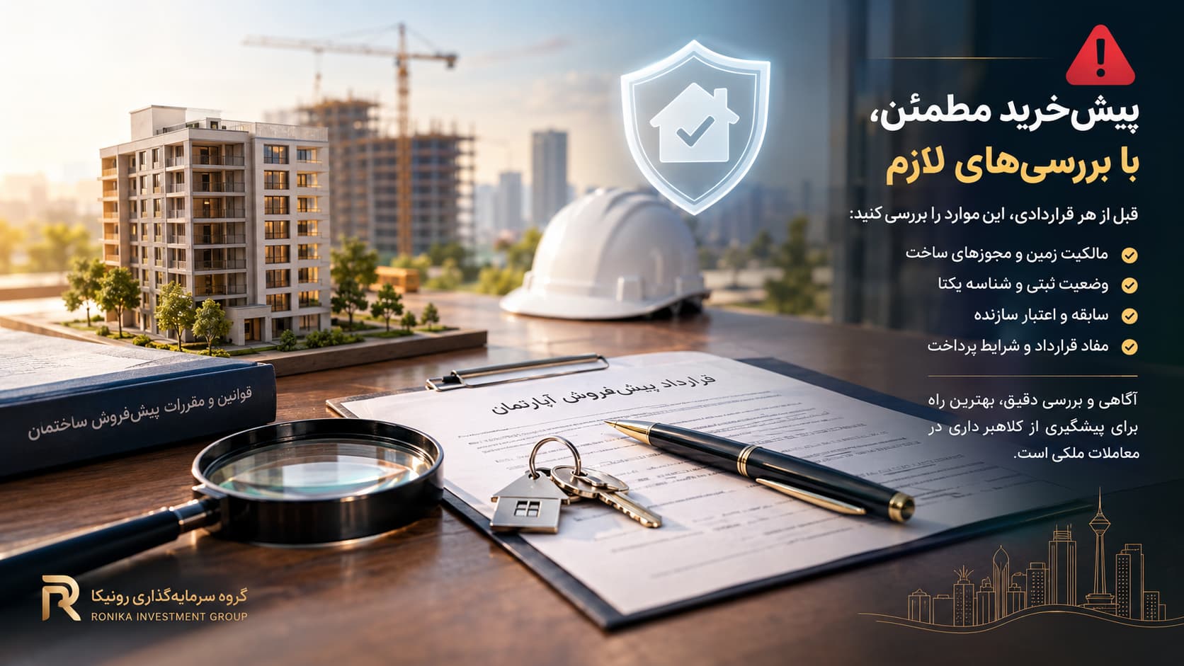هشدار درباره کلاهبرداری در پیش‌فروش آپارتمان؛ چرا بررسی شناسه یکتا اهمیت دارد؟